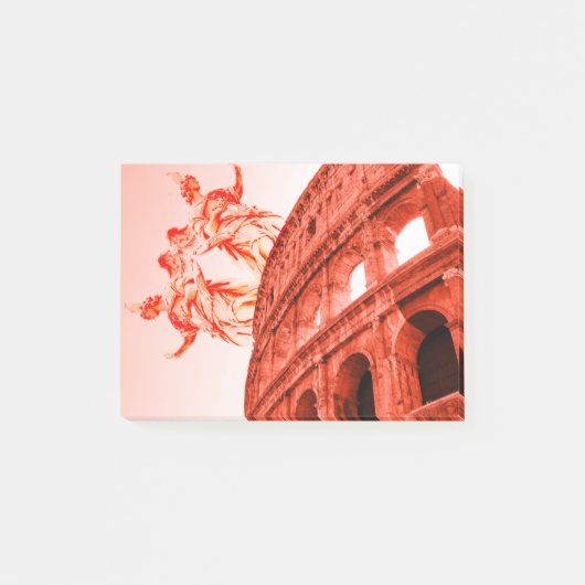 Digitale kunst van Colosseum en beelden / beeldhou Post-it® Notes (Voorkant)