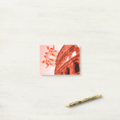 Digitale kunst van Colosseum en beelden / beeldhou Post-it® Notes (Op bureau)