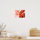 Digitale kunst van Colosseum en beelden / beeldhou Poster (Keuken)