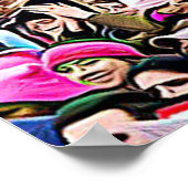 Digitale Kunst van de Vrouwenmars Rally Poster (Hoek)