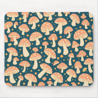 Digitale kunst van Polkadot Paddestoel Patroon Des Muismat