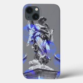 Digitale kunst van sculpturen blauwe penseelstreke Case-Mate iPhone case