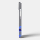 Digitale kunst van sculpturen blauwe penseelstreke Case-Mate iPhone case (Achterkant / Links)