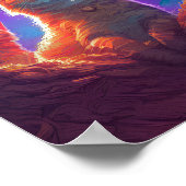 Digitale kunst voor kattenliefhebbers, Sterrennach Poster (Hoek)