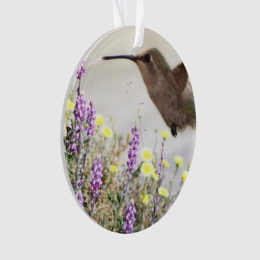 Digitale kunst voor mensvogels en wilde bloemen ornament (voorkant)