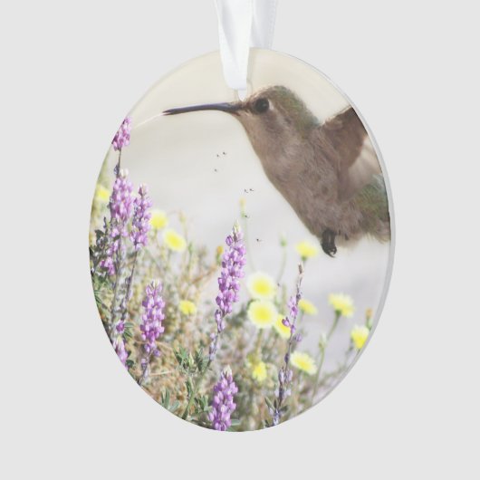 Digitale kunst voor mensvogels en wilde bloemen ornament (voorkant)