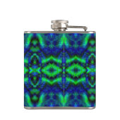 Digitale kunstacademie Modern Abstract patroon Heupfles (Achterkant)