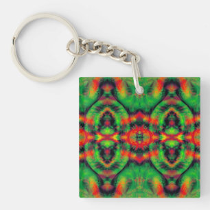 Digitale kunstacademie Modern Abstract patroon Sleutelhanger