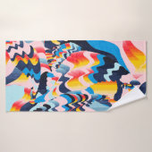 digitale kunstachtergrond badhanddoek (Badhanddoek)