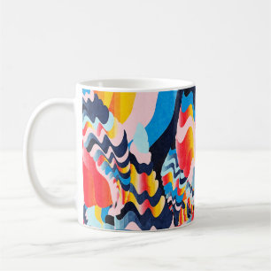 digitale kunstachtergrond koffiemok