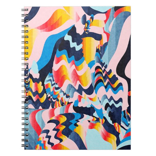 digitale kunstachtergrond notitieboek (Voorkant)