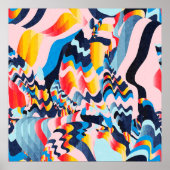 digitale kunstachtergrond poster (Voorkant)