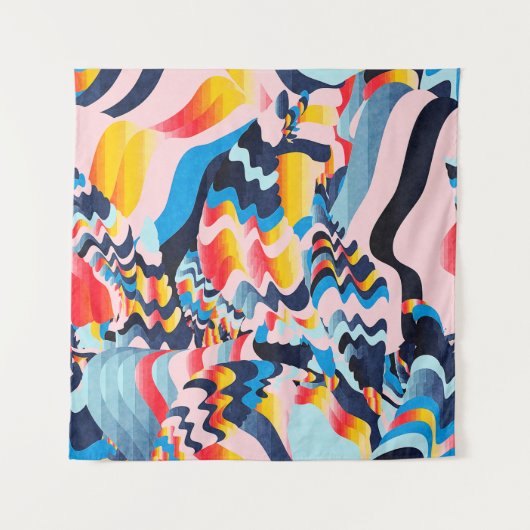 digitale kunstachtergrond wandkleed (Voorkant)