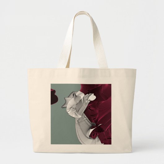 Digitale kunstafbeelding grote tote bag (Voorkant)