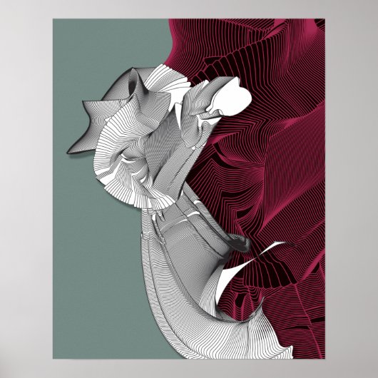 Digitale kunstafbeelding poster (Voorkant)