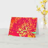 Digitale kunstbloem Birthday Kaart (Gele Bloem)