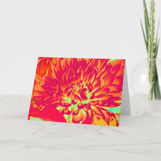 Digitale kunstbloem Birthday Kaart (Voorkant)