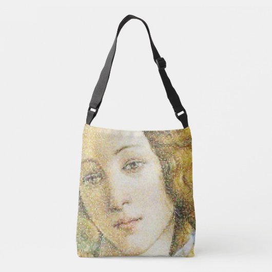Digitale kunstfoto van de Venus van Botticelli Crossbody Tas (Achterkant)