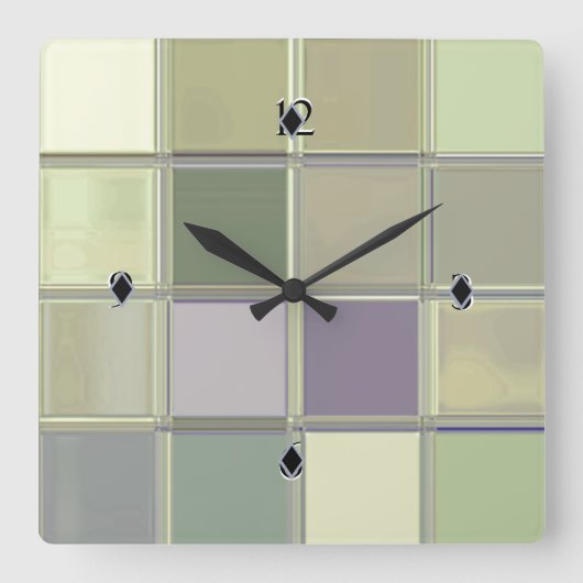 Digitale kunstgreep uit de Acrylic Custom Clock Vierkante Klok (Voorkant)
