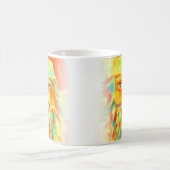 Digitale kunstkerstman met "kleurrijke Claus" Koffiemok (Center)