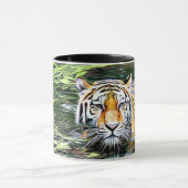 Digitale kunstkoffie-Mok voor grotere reflectie Mok (Midden)