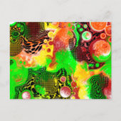 Digitale kunstschilderende vlot briefkaart (Voorkant)