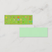 Digitale kunstwerken voor roestvrij glas mini visitekaartje (Voorkant / Achterkant)