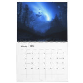 Digitale lasfemie, klassieke wandagenda kalender (Feb 2026)