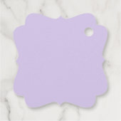 Digitale Lavendel Favor Labels (Achterkant)