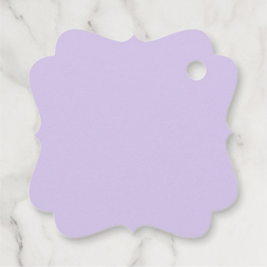 Digitale Lavendel Favor Labels (Achterkant)