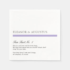 Digitale lavendel paarse moderne leuk feiten bruil servet