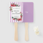 Digitale lavender Colored Weddenschap Handwaaier (Voorkant en achterkant)