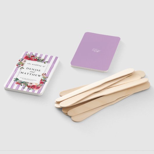 Digitale lavender Colored Weddenschap Handwaaier (Niet-gemonteerd)