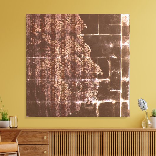 Digitale leeuwigheid in licht canvas afdruk (Insitu (Woonkamer))