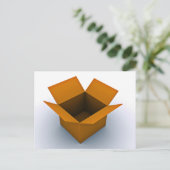 Digitale lege doos briefkaart (Staand voorkant)