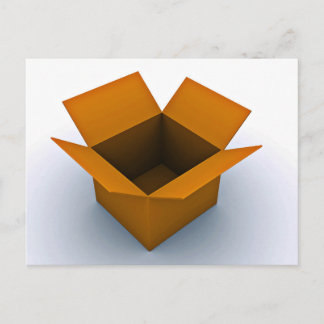 Digitale lege doos briefkaart