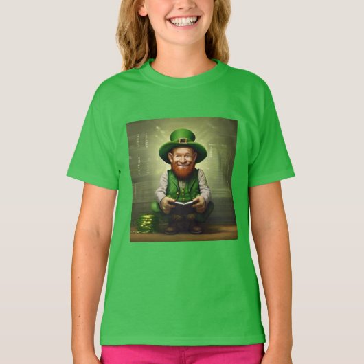 Digitale Leprechaun Replechaun T-shirt (Voorkant)