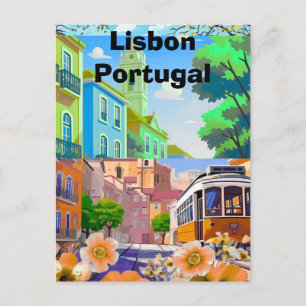 Digitale LISBON Reis Verrassingscadeaubon︱Portugal Briefkaart