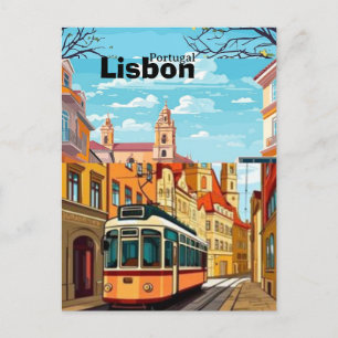 Digitale LISBON Reis Verrassingscadeaubon︱Portugal Briefkaart