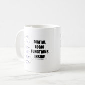 Digitale logische functies binnen (computer) koffiemok (Voorkant links)