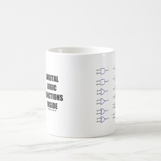 Digitale logische functies binnen (computer) koffiemok (Center)