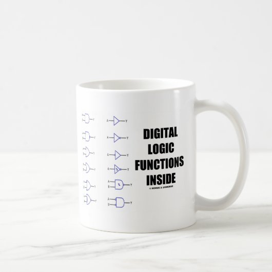 Digitale logische functies binnen (computer) koffiemok (Rechts)