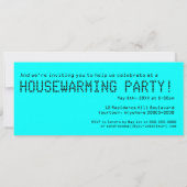 Digitale-look-Moving en Housewarming Party Kaart (Achterkant)