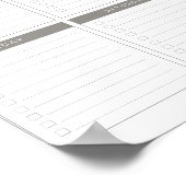 Digitale maandelijkse budgetplanner poster (Hoek)