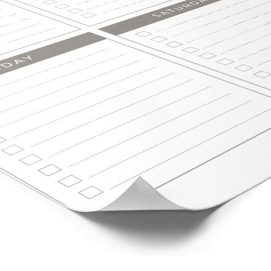 Digitale maandelijkse budgetplanner poster (Hoek)