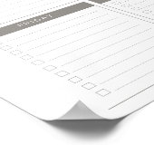 Digitale maandelijkse budgetplanner-Poster Poster (Hoek)