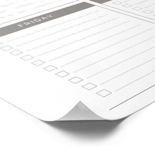 Digitale maandelijkse budgetplanner-Poster Poster (Hoek)