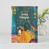 Digitale Maiyan uitnodigingen in plaats van papier (Staand voorkant)