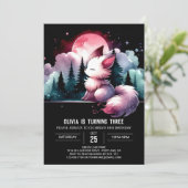 Digitale Majestic Wolf Verjaardag Kaart (Staand voorkant)