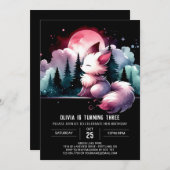 Digitale Majestic Wolf Verjaardag Kaart (Voorkant / Achterkant)